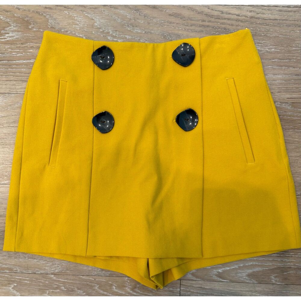 NWOT Zara Mustard Yellow Skort Size Small